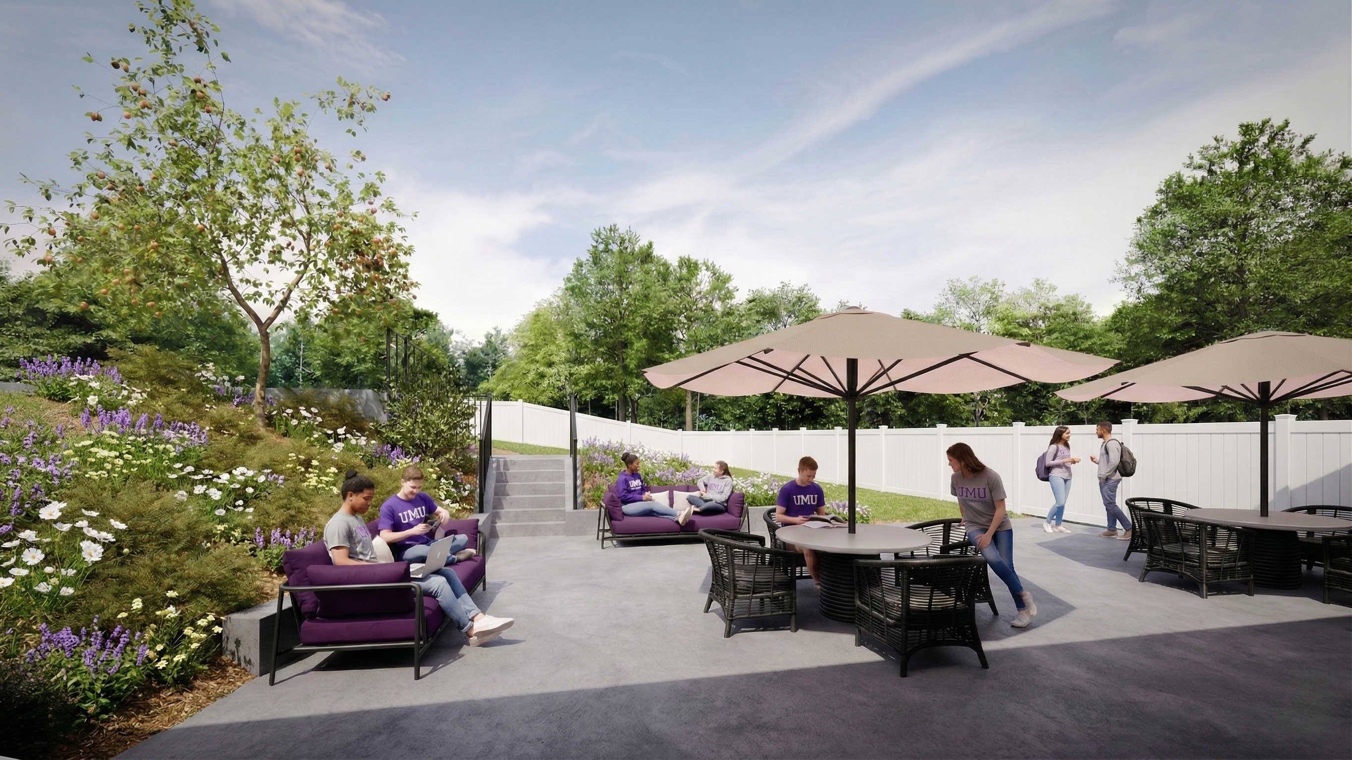 Outdoor patio rendering