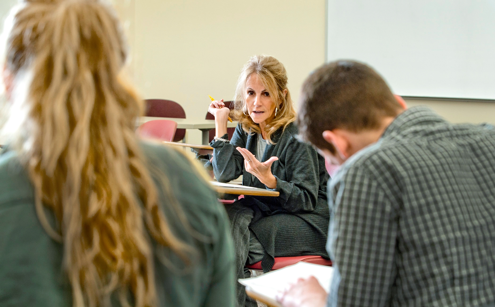 ferraro speaking to class