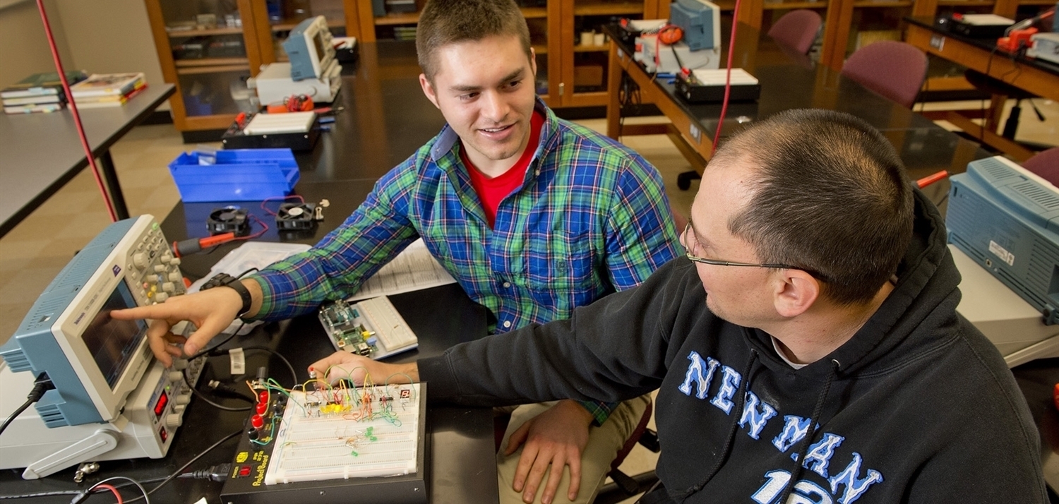 Students participating in a physics experiment 