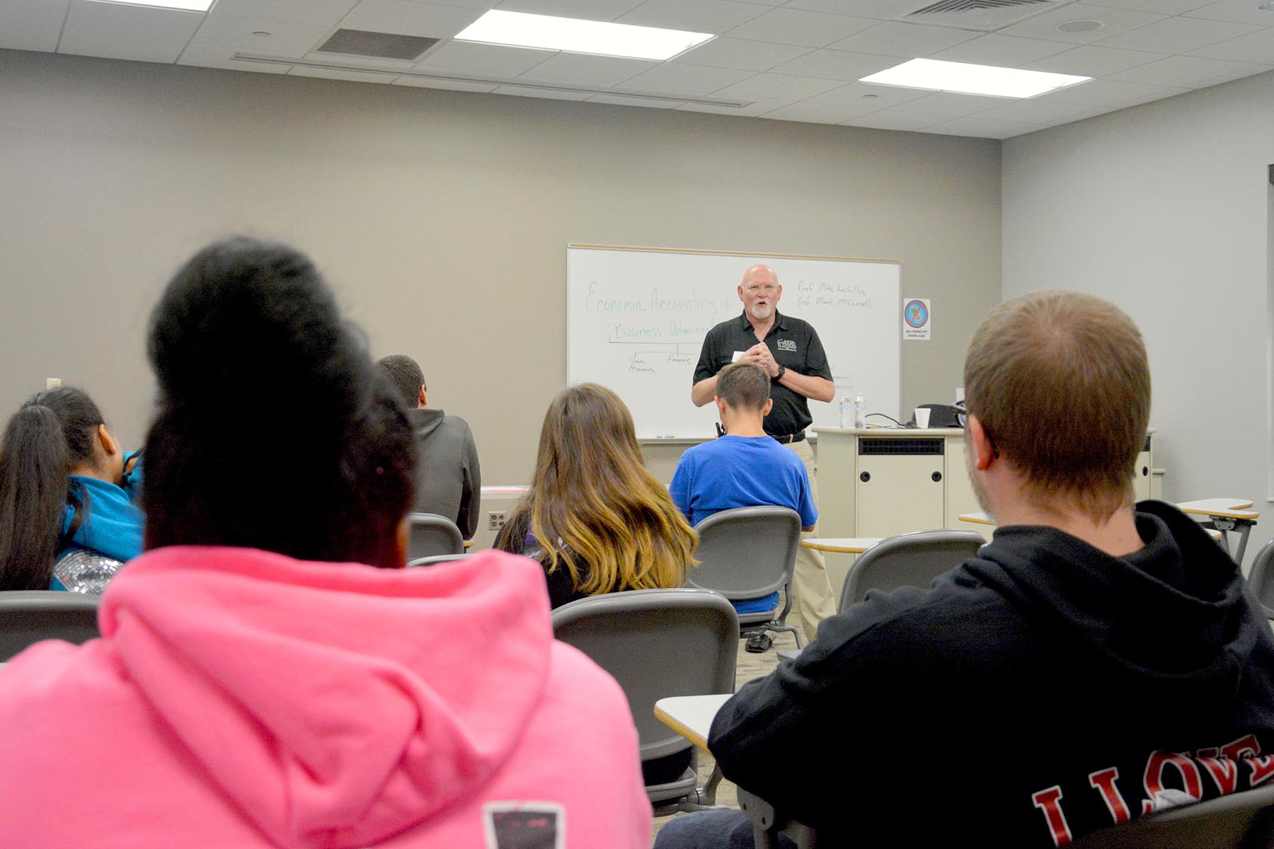 Students participating in a community engagement workshop.