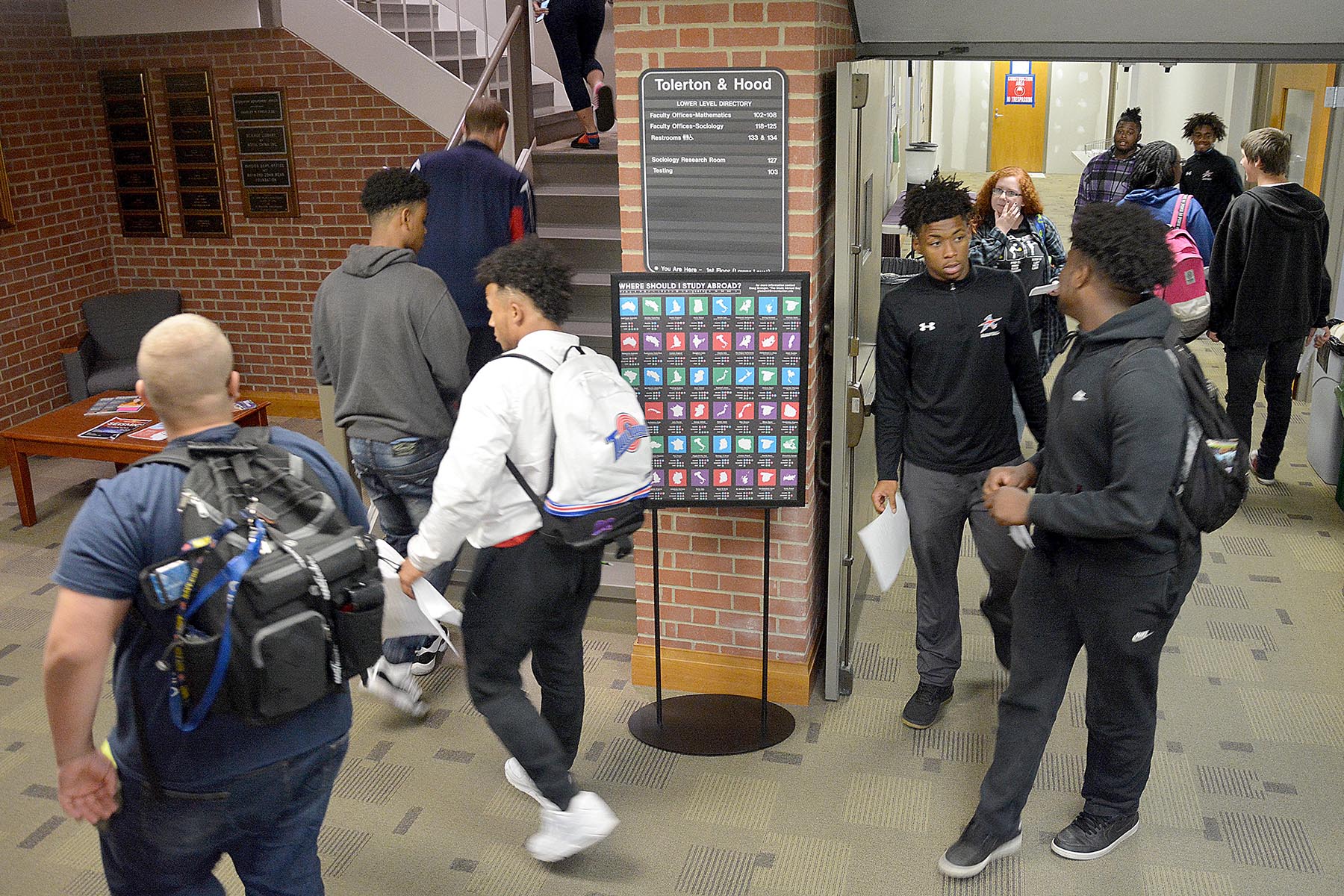 Students participating in a community engagement workshop.