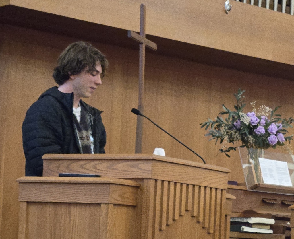 Broyles '26 at the ceremony