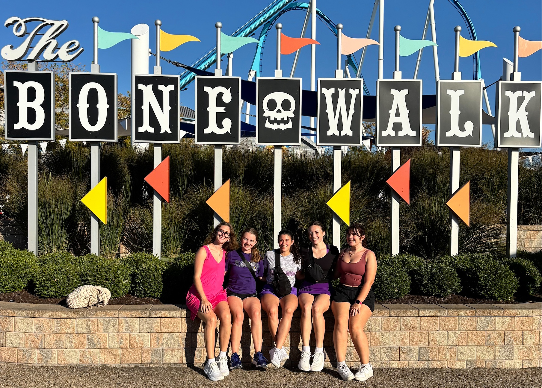 Students part of Dr. Meyer's course at Cedar Point