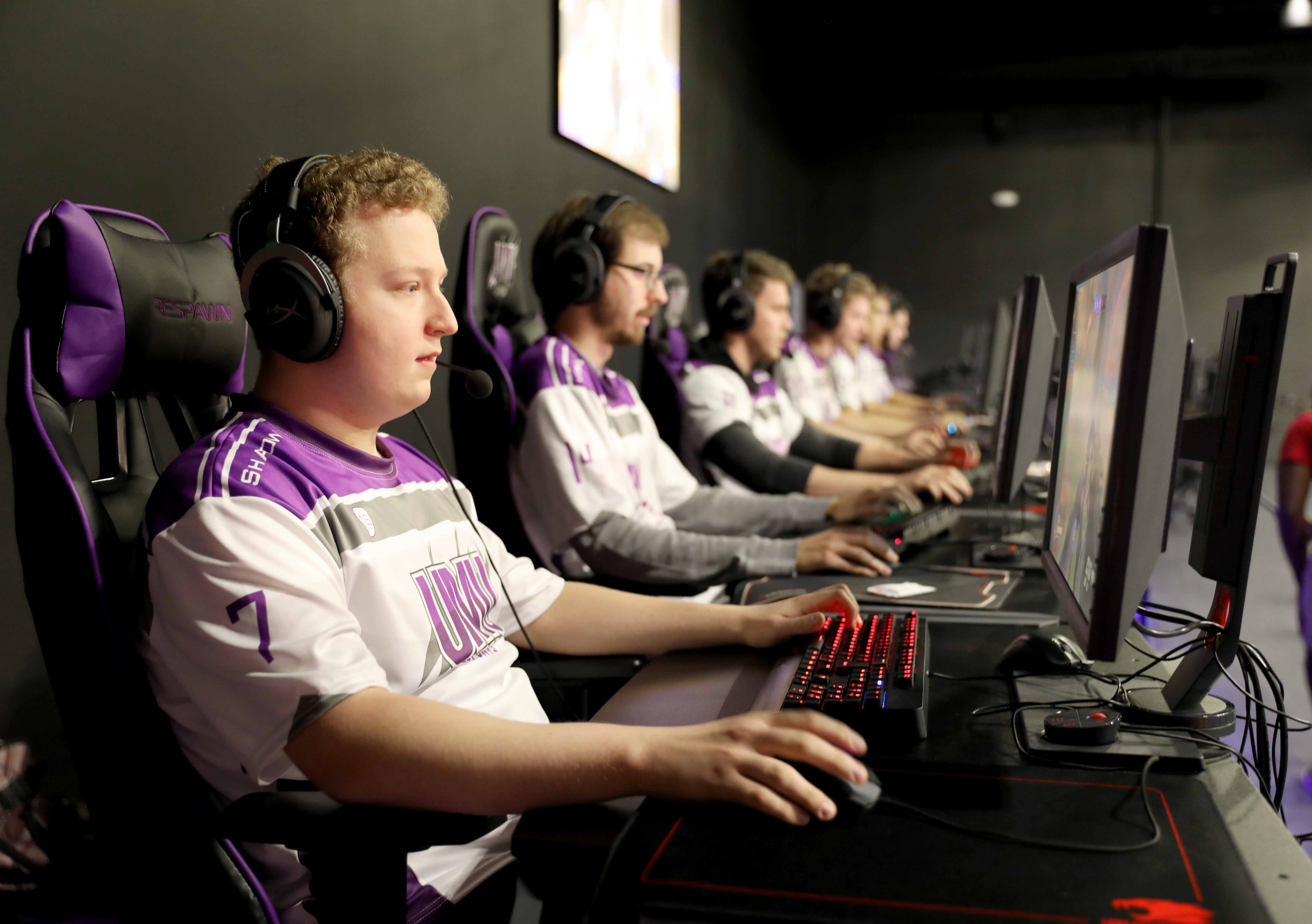 mount union esports players competing