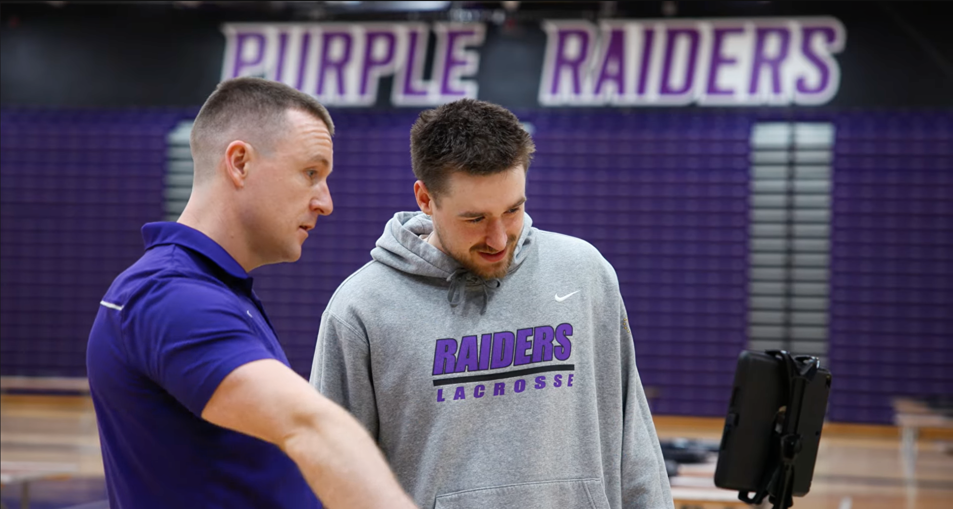 barrett with student at tablet