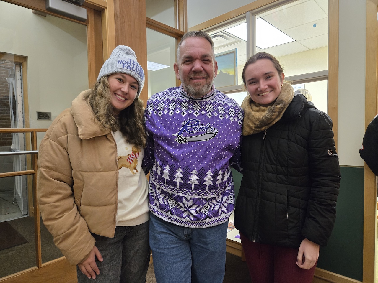 Morrison with students