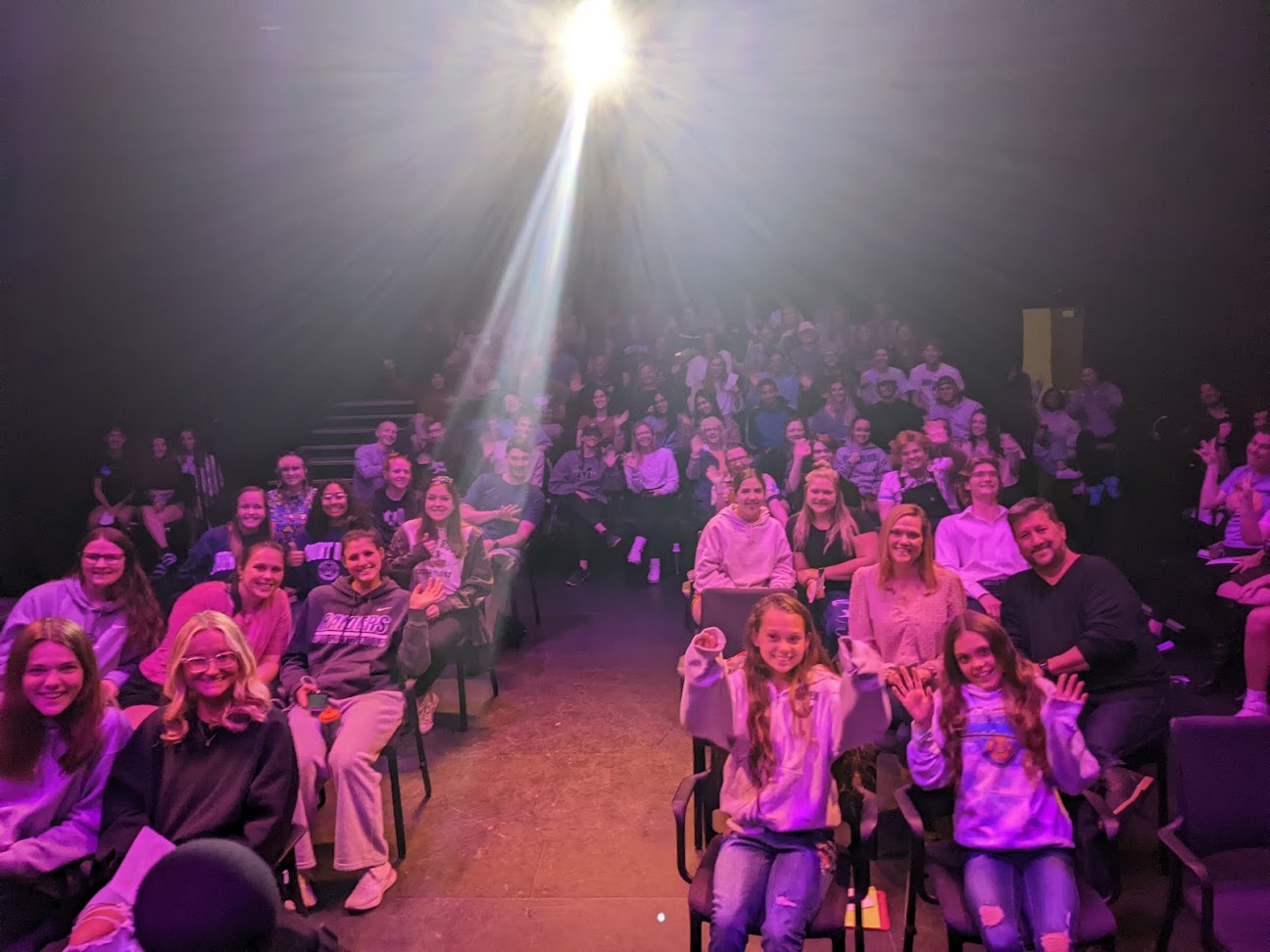 A crowd of excited Mount Union community members at the annual stand up comedy night