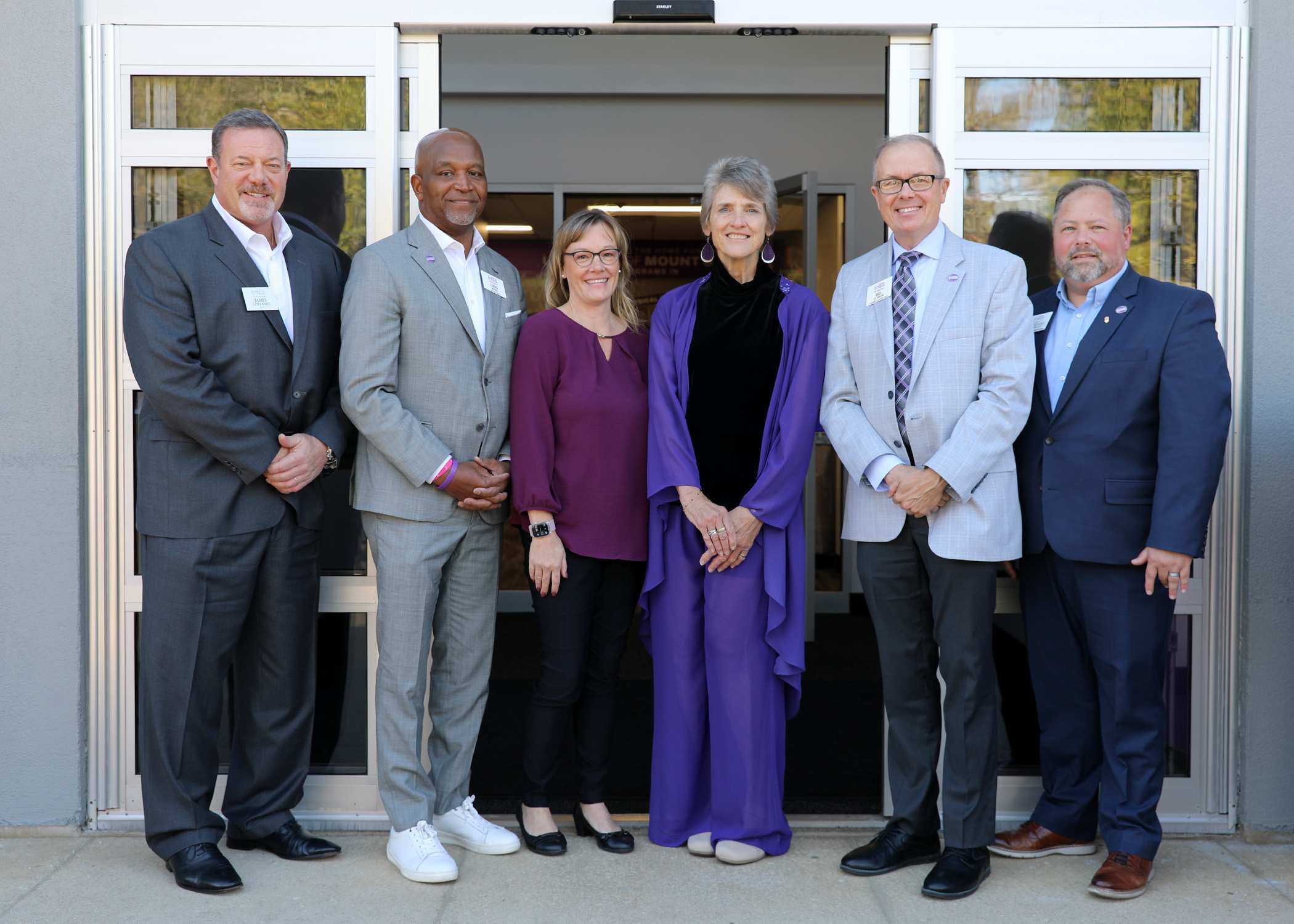 Six Mount Union faculty and staff posing for a photo